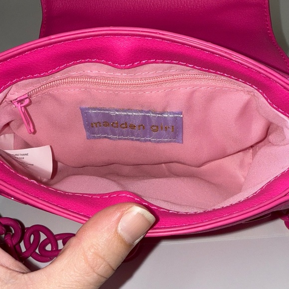 Madden Girl Hot Pink Mini Handbag Crossbody Purse OS Barbiecore Feminine Y2K - Picture 13 of 16
